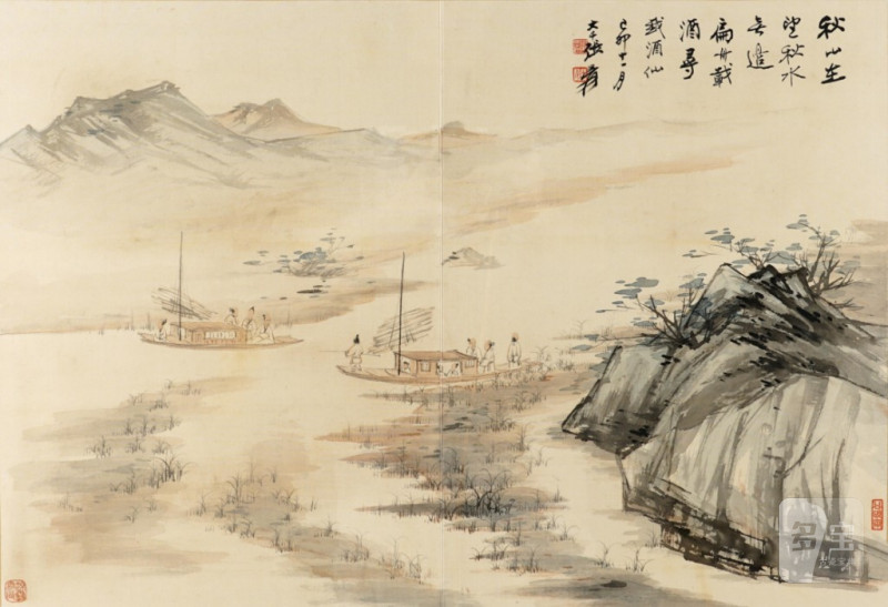    張大千山水 - 图1